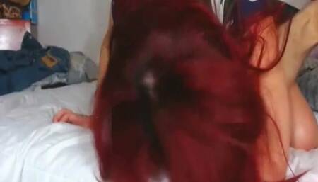 SUCKING HUGE COCK AND FUCKING THIS WHITE ASS