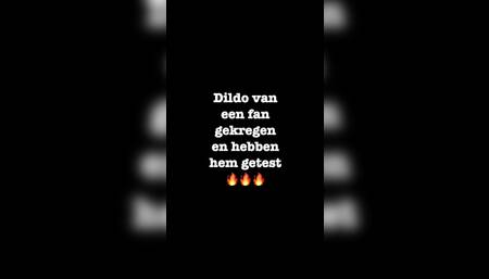 Dildo gekregen van een fan????????????????