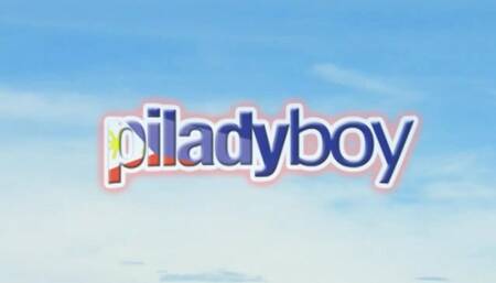 Very Rare vintage skinny Filipina Ladyboy masturbating and cumming