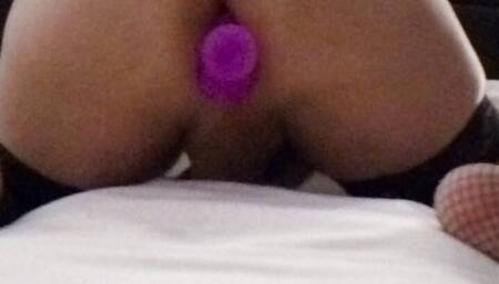 Eden having solo fun in hotel