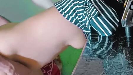 Hot and sexy bhabhi fucked in kitchen with her dever with clear audio