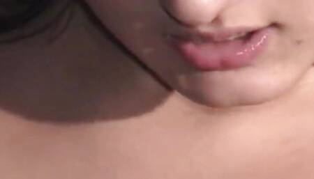 Hot Babe Jaccuzi Bikini showing tits nipples and pussy nude