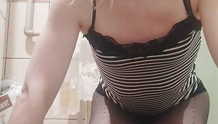 MakssiCD Marina in black lingerie