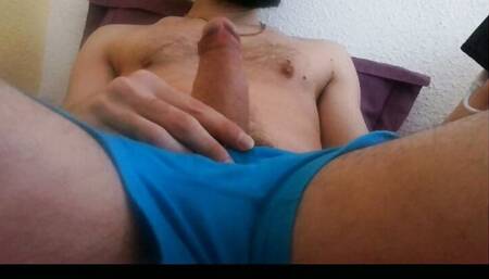 i play with my huge cock