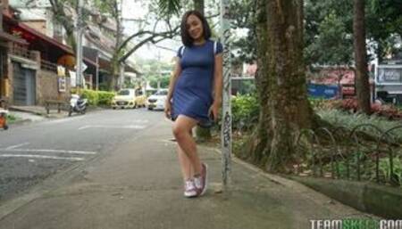 Sex-loving amateur brunette La Maca nailed in the cowgirl pose