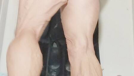 Tempest says Happy Holidays in gnome socks