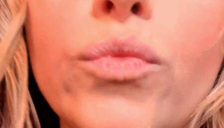 Red Lipstick Makeup Lip Sniff (HD) WMV