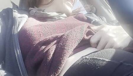 Holiday Playtime In A Parking Lot