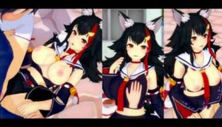 [Hentai Game Koikatsu! ]Have sex with Big tits Vtuber Ookami Mio.3DCG Erotic Anime Video.