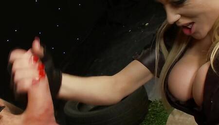 For this milf cop with big tits a perfect break consists of