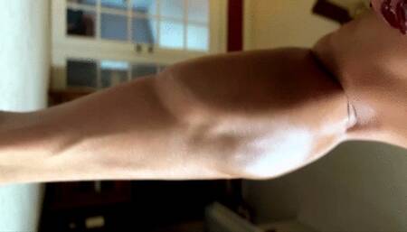 Amazing Underneath Muscle Worship and Muscle Control