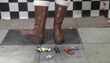 Valuable model cars under new winter Boots