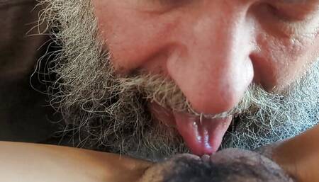 Mature Gringo Licks, Eats & Savors Sweet Mexican Pussy