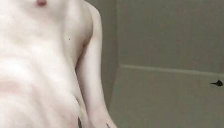 Cute student enjoys a masturbator in college