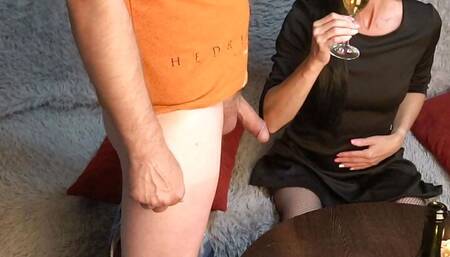 I enjoy my Master's cock and drink his urine by candlelight.