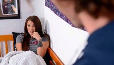 Black-haired hooker Jade Amber is enjoying FFM action so much