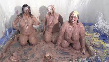 Sarah Jane, Devon Breeze & Raegan James food fight