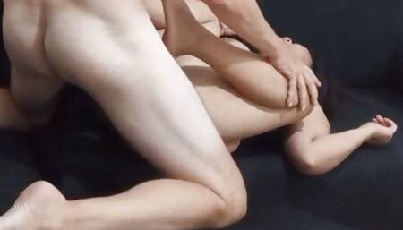 Stepmom spread legs for her stepson