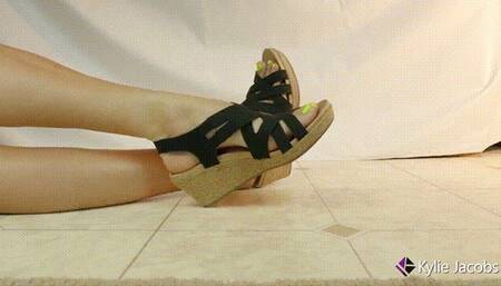 Wedge Sandals Side View Shoeplay - Kylie Jacobsx - WMV 1080p HD