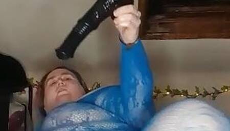 TheLady tries out her new dildo 2