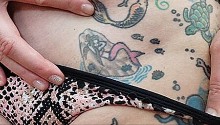 Showing Off All The Beautiful Ink Covering My Sexy Amazon Body (HD 1080p MP4)