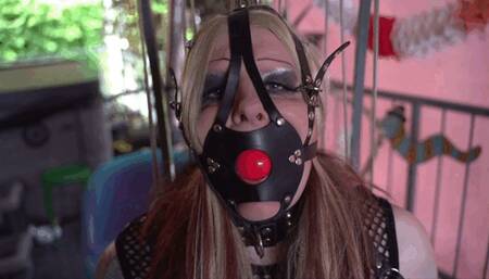 Chairbound and sucked to Orgasm with the "Suck o Mat"