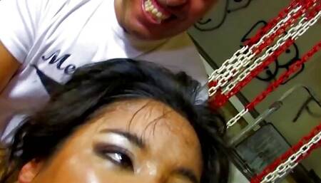 Anal sex in her boyfriends garage has always been a turn on