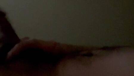 Teasing My Hard Cock In Bed