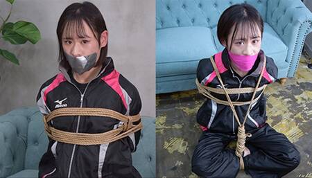 CDNY1-2 Cute Japanese CD Nanami Bound and Gagged in Windbreaker FULL (Faster Download)