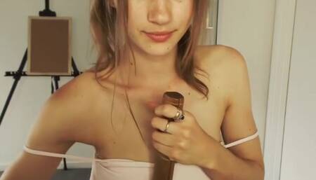 Jessica Sinn - Beautiful Teen Brunette Masturbates