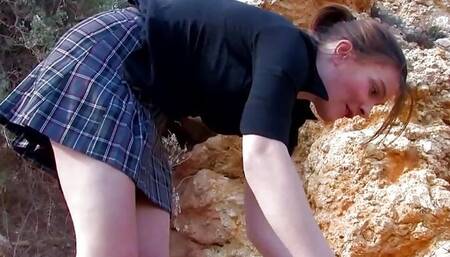 The asshole is being drilled with a hard dick as the