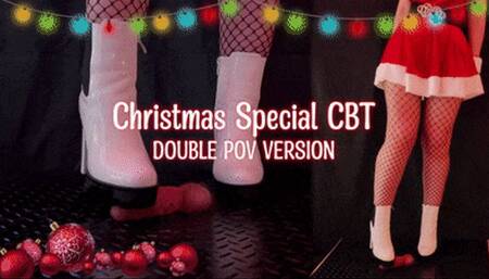 Crushing his Cock in Christmas Outfit with Tamystarly (Double Version) - Bootjob, Ballbusting, CBT, Femdom, Shoejob, Crush, Ball Stomping, Foot Fetish Domination, Footjob, Cock  Board