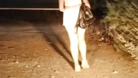 Slut pays for a ride home with her pussy (Italian)