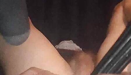Big anal plug fun wanking myself