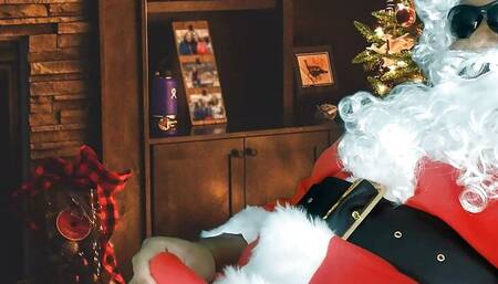 Best of the Holidays - Black Chubby Santa Nuts 3 Times While Talking Dirty, Groaning, and Moaning While Masturbating
