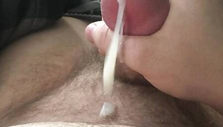 After holiday jerk off and cum