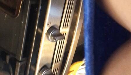 Teeny stuck on giantess necklace as she roams her home