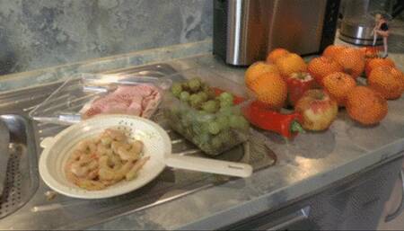 7 lbs food meets two pair of Boots