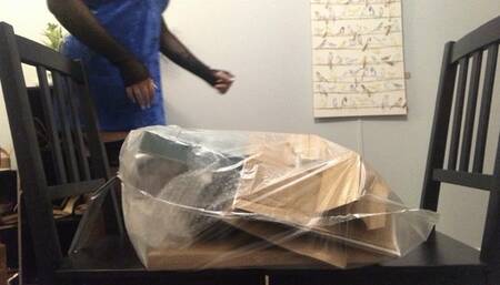 Lingerie trash Butt crush