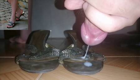 cum over those sandals a lot.