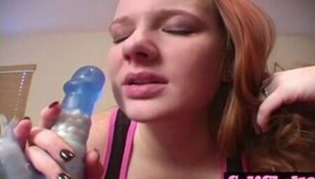 Meaghan Toy Blowjob closeup POV
