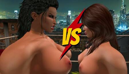 TOPLESS WRESTLING: MO HAWK SANDY VS SUSANNE HESS 720p