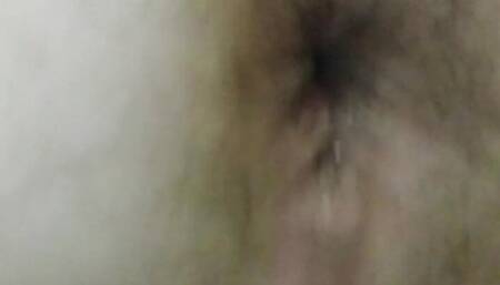 close up quick dildo play anal toying with big dildo
