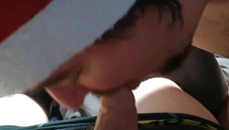 The best Christmas gift: swallowing his hot cum