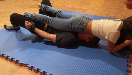 Agressive And Brutal Belly Smother In Jeans (Custom Video)