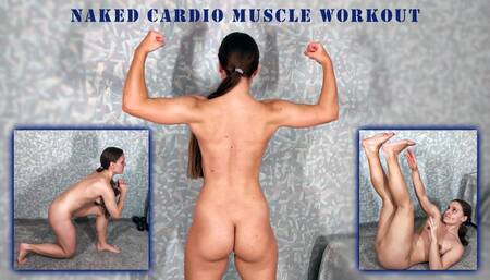 Naked Cardio Muscle Workout - Fitness Model - CrossFit - Abs Workout - Muscle Worship - Strong Girl - Endurance Body - Peeping