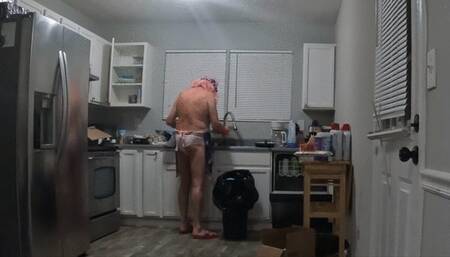 Goddess MXDominon enjoys Terrorizing her slave as he tries to Finish his Chores