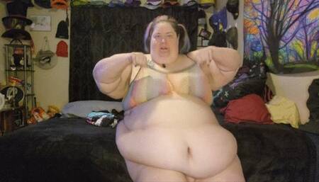 Struggling to try on and show off my thong panties