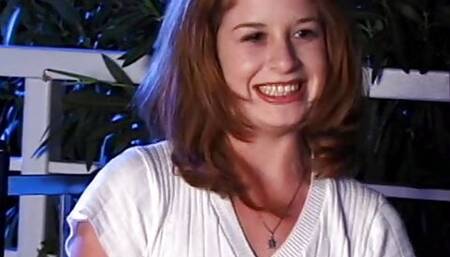 Big dick punishes red headed coed pussy