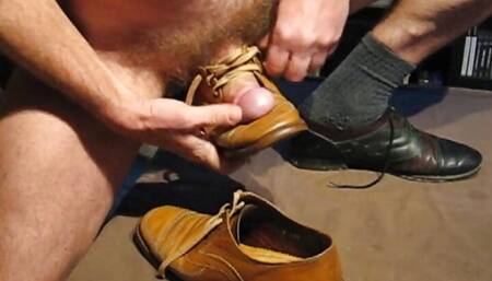 Daddys Shoes Play Time with cum
